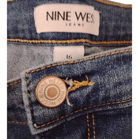 9 West Cigarette High Ride Modena Jeans Size 16 NWT - Picture 4 of 5